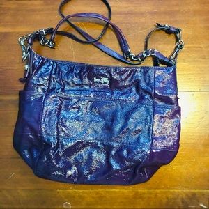 Coach Patent Leather crossbody purse / bag